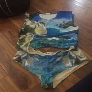 Aaran Chang bikini with sun shirt set